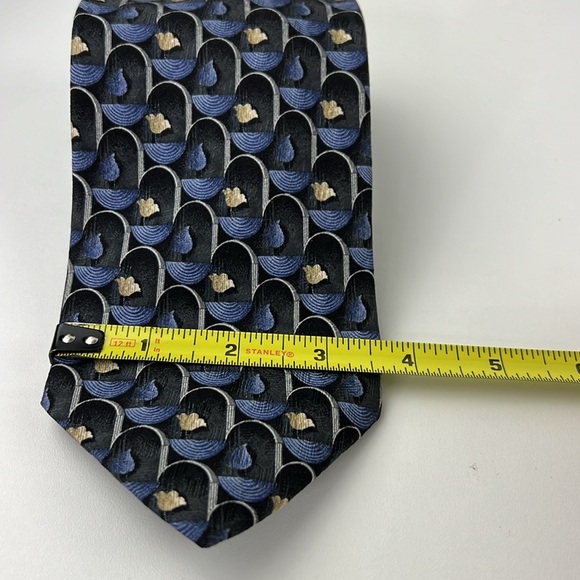 Men's Ermenegildo Zegna 100%  Silk Designer Cravat Tie - Picture 6 of 7